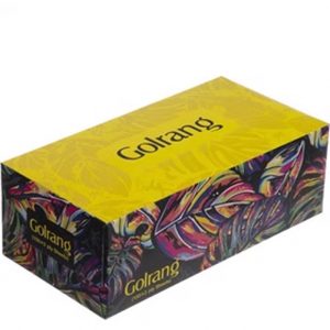 دستمال کاغذی جعبه ای گلرنگ طلایی 300 برگ