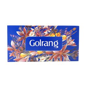 دستمال کاغذی جعبه ای گلرنگ نقره ای 300 برگ