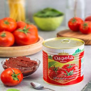 رب گوجه فرنگی فلزی 800 گرم ماه چین 12 عددی